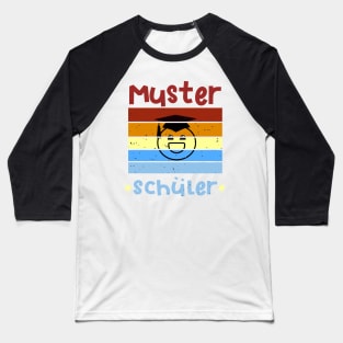 Musterschüler Smile Schulbeginn T shirt Baseball T-Shirt